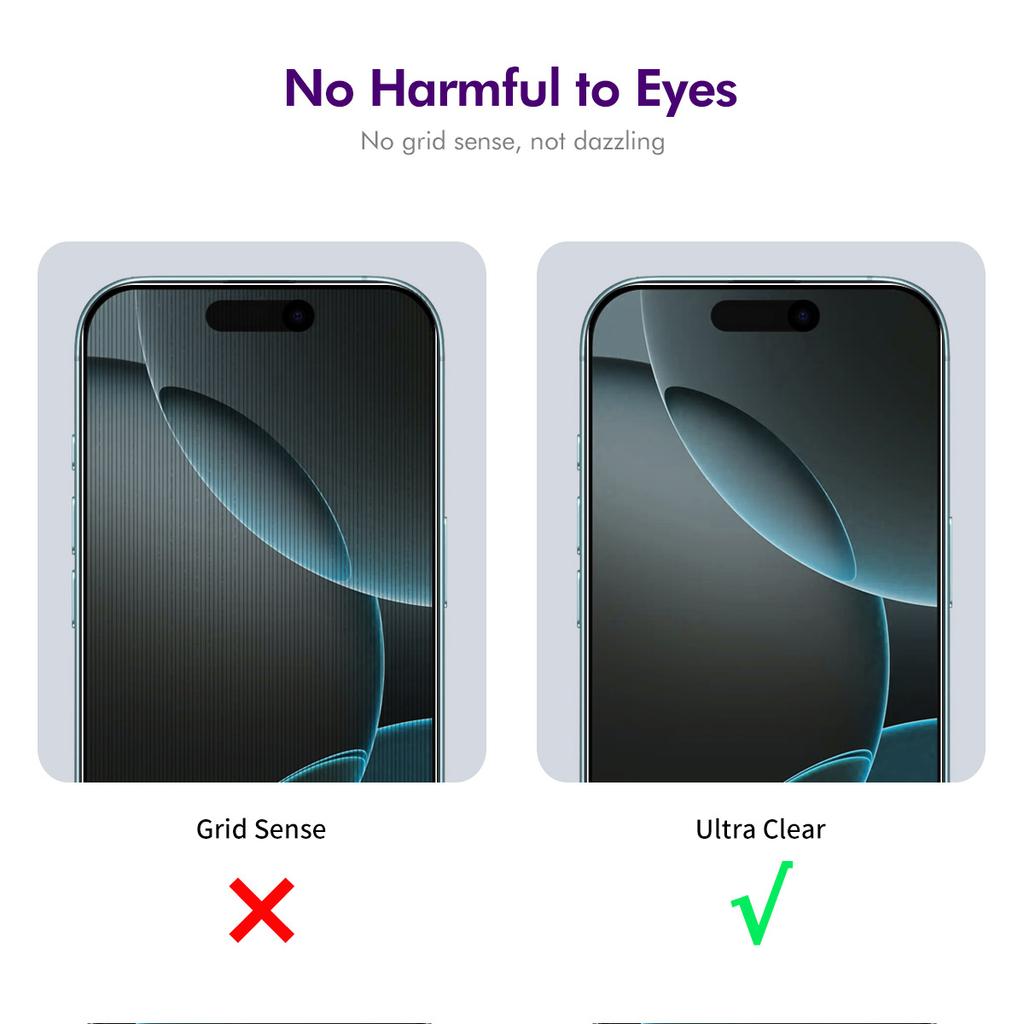 For iPhone 17 Pro Max 5Pcs Anti-Spy Film ENKAY Hat-Prince Anti-Glare Screen Protector Tempered Glass