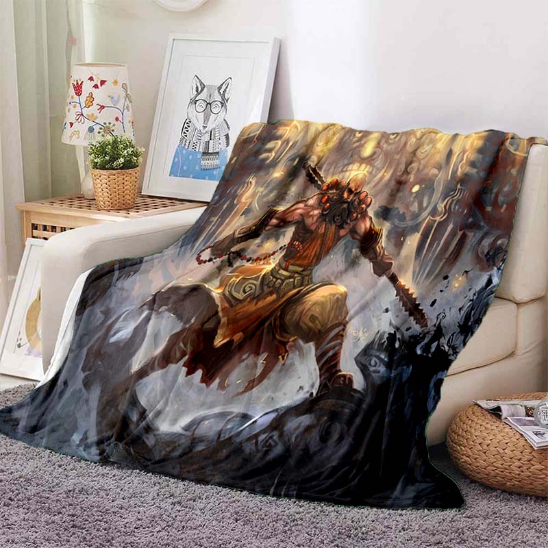 Одеяло World of Warcraft, игровое одеяло для косплея, супер мягкое одеяло с 3D-принтом, фланелевые одеяла для взрослых и детей, домашний декор