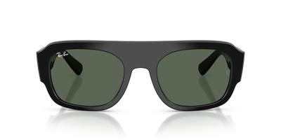 Солнцезащитные очки 0RB2218 ЧЕРНЫЕ ТЕМНО-ЗЕЛЕНЫЕ 55мм Ray-Ban