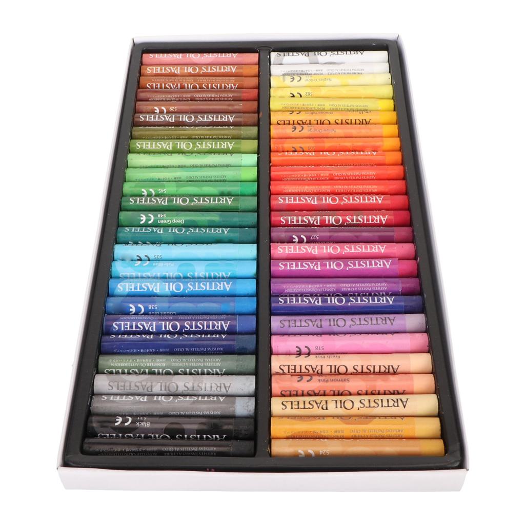 Набор масляной пастели 48 цветов, мягкая, безопасная, легко поддающаяся раскрашиванию, пастель для профессиональных художников