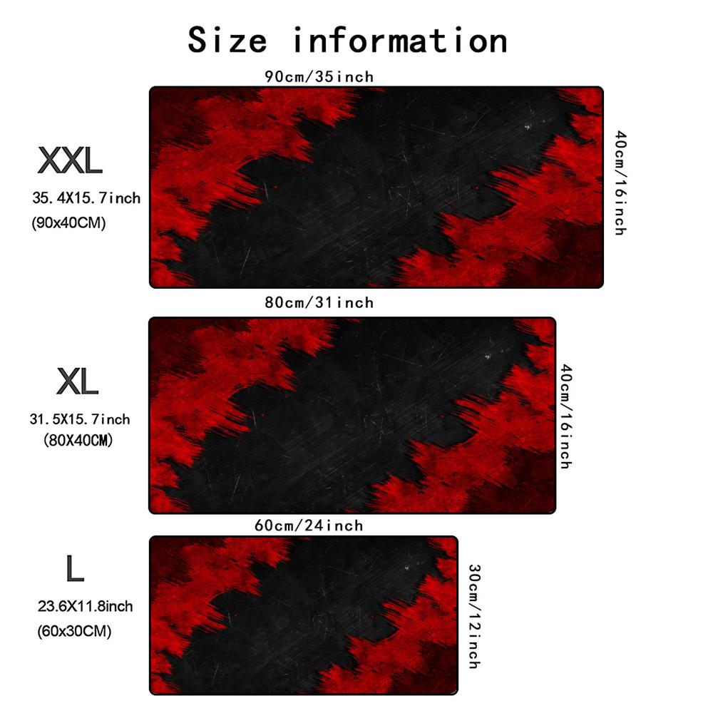 Colorful Graffiti Mouse Pad Computer Accessories Office Game Table Mats Rubber Antislip Gaming Keyboard Mousepads XXL Desk Pads