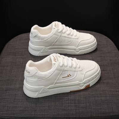 Маленькие белые туфли женские 2025 весна и осень новая обувь на платформе детская сетчатая дышащая взрывная универсальная толстоподошвенная повседневная спортивная обувь женская