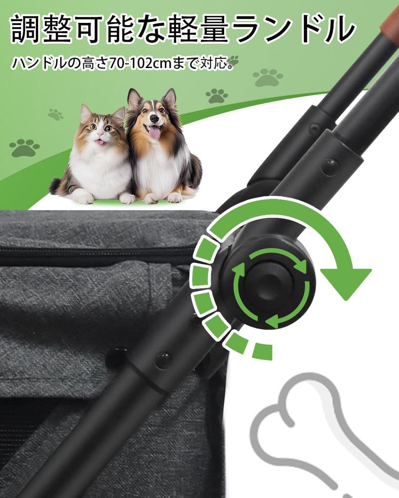 Коляска для домашних животных Удобная коляска для щенков и котят Большое пространство и вентиляция Простая сборка и складывание Лучший партнер для прогулок Этот питомец