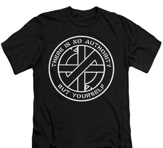 Crass There is no authority Unisex T-shirt , Indie Rock Punk Gothic Unisex tee Graphic Tee