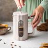 Glass tea/coffee maker French Press 600 beige KLAUSBERG KB-7749