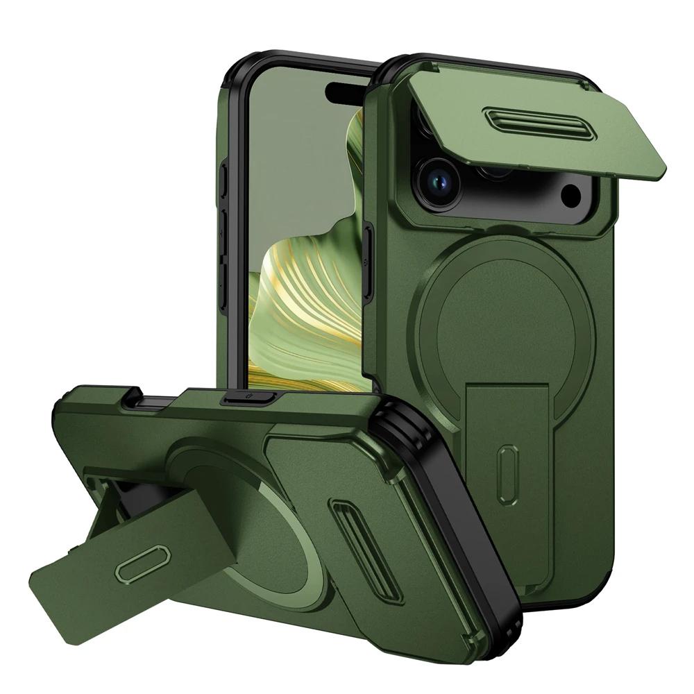 Защита объектива Чехол для телефона с камерой для iPhone 17 Pro Max 17Pro Air Магнитная подставка-чехол