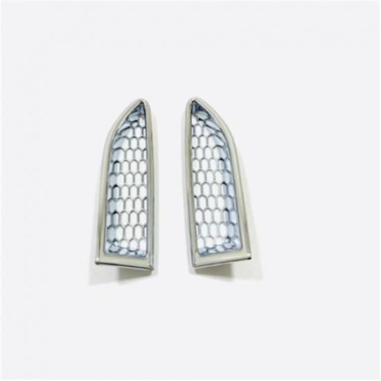 Chrome 2X Front Headlight Eyebrow Eyelid Cover Trim For Nissan Rogue 2021-2024