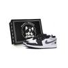 Кроссовки Air Jordan 1 Vintage Баскетбольные Мужские Низкие Белые Темно-серые 553558-131(Team85-AS-BOX)