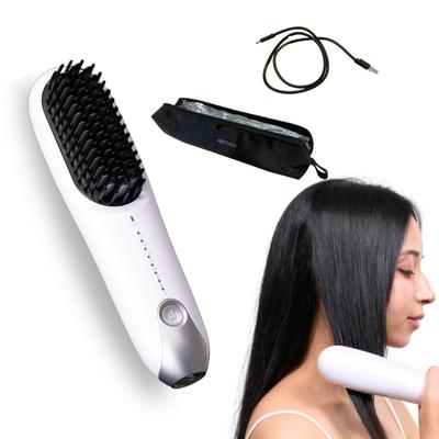 В распродано на QVC продлен Cordless Mini Brush Iron Plus Белый чехол Щетка-утюг Утюг-щетка Тепловая щетка [Представлено в 2024 году, трансляция] [3 года