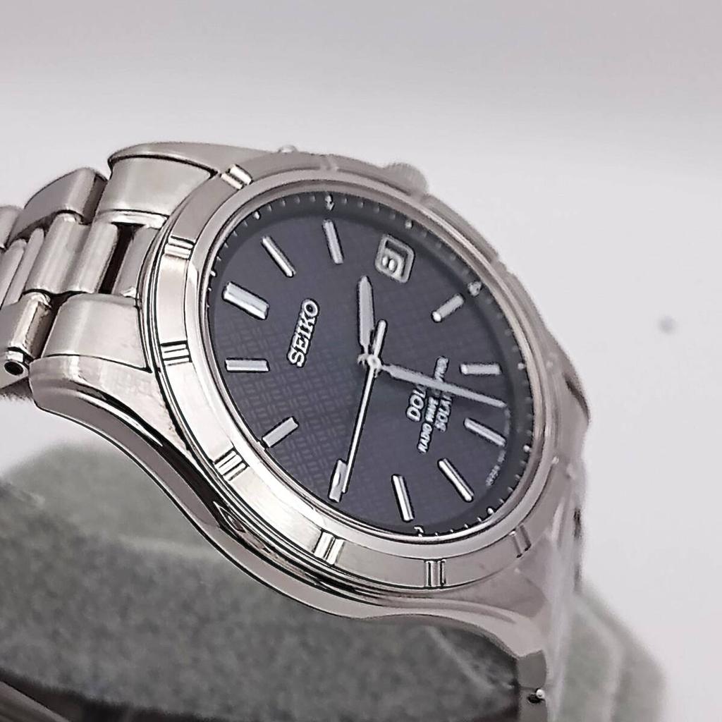 SEIKO Dolce Часы с радиоконтролем на солнечной батарее SADZ003 Часы для дневного бега Отличная перезаряжаемая батарея Заменена Отличная сделка «HANA-BI» - Состояние,