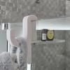 Крючок для душа для стеклянных дверей 8 мм, держит полотенца и одежду, настенный органайзер, держатель для полотенец, легко устанавливается, минималистичный домашний декор