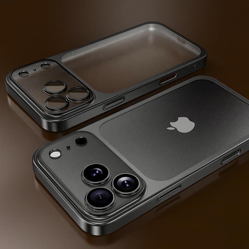 Прозрачный чехол с покрытием для For Iphone 17 16 14 1 13 Pro Max, Рамка, Защита объектива, Пленка, Противоударный, Жесткий, Прозрачный