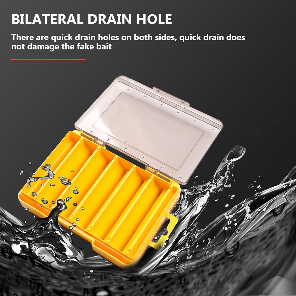 MY# Fishing Lure Box Double Side Artificial Bait Case Organizer Lure Fishing Tac