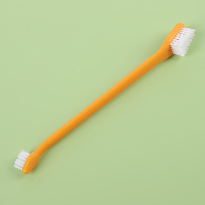 Двойная головка для чистки зубов домашних животных, зубная щетка для собак и кошек, щетка для чистки полости рта, средства по уходу за домашними животными