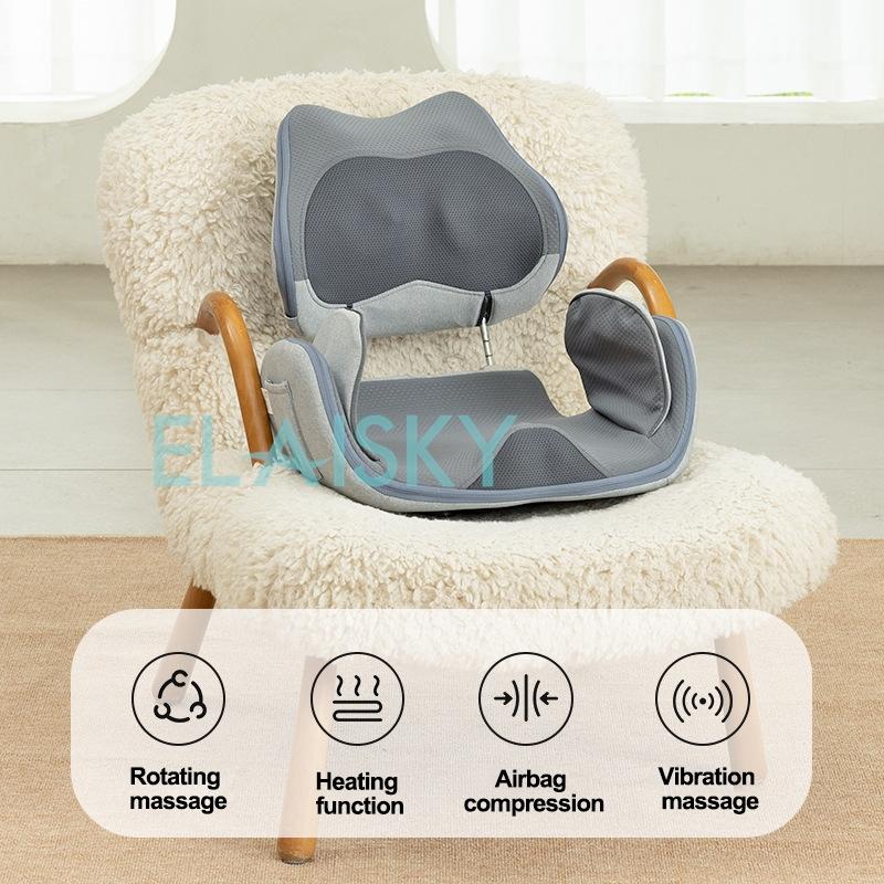 Electric Massage Cushion Pelvic Bone Instrument Cushion Retract Hips Lift Hips Multi-Function Household Fold Waist Massager