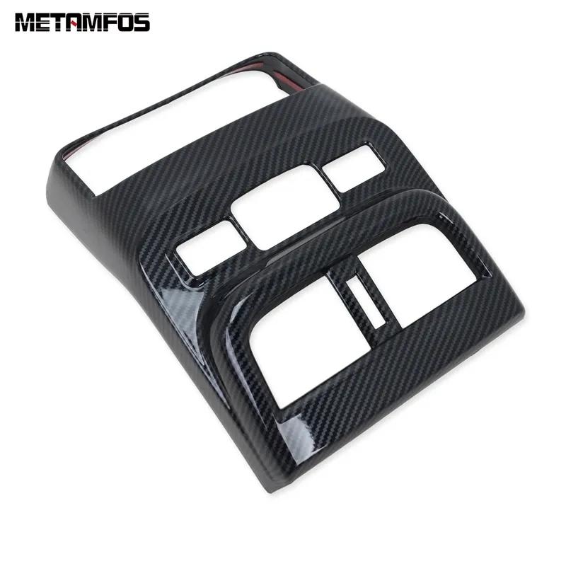 Accessories For Subaru Outback Carbon Fiber Rear Seat Air Condition Vent Outlet Cover Trim Car Styling