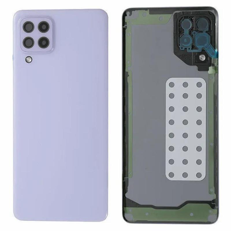 Для Samsung Galaxy A22 4G (Версия ЕС) Корпус аккумулятора A225 OEM с клейкой наклейкой + крышка объектива камеры