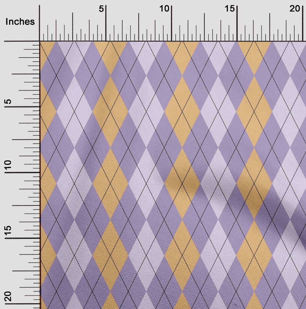 oneOone Хлопчатобумажная гибкая коричневая ткань в клетку Argyle Diy Одежда для квилтинга Ткань с принтом в ярдах 40 дюймов