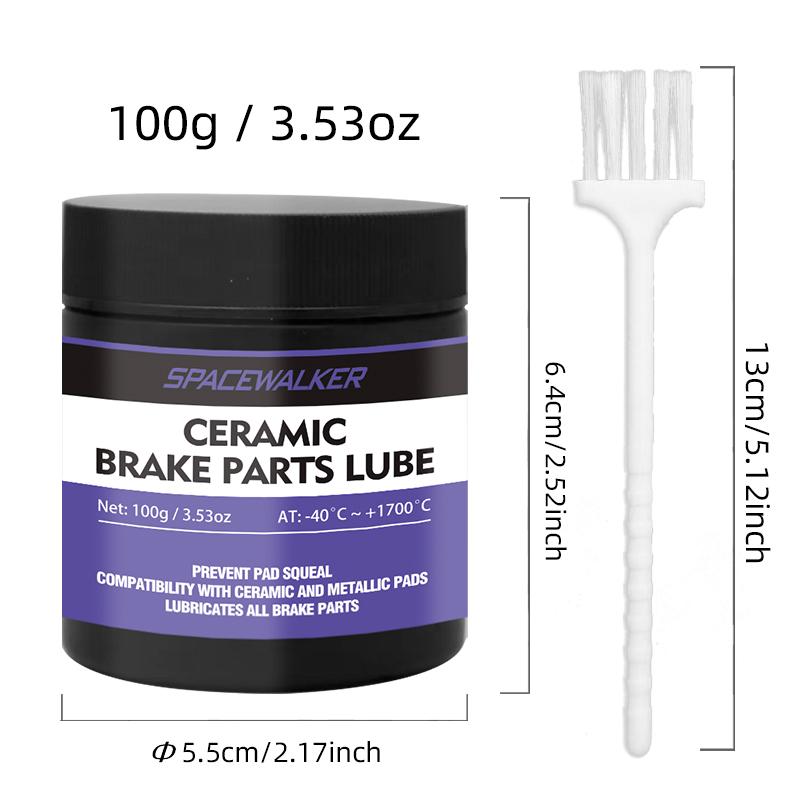 Ceramic Brake Lubricant Gel - High-Performance Reducer, Heavy-Duty Brake System Grease for Motorcycles,, Trucks, - Long-Lasting