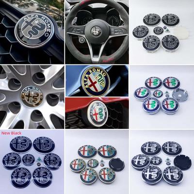 9 шт. 50 мм 56 мм 60 мм для Brera New Spider Giulietta Mito Giulia Центральная заглушка колеса значок на капот багажник руль автомобиля