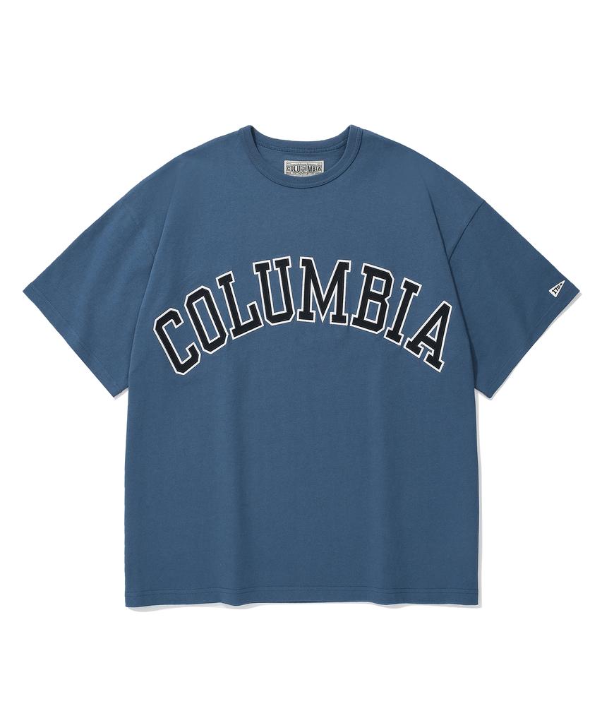 УНИВЕРСИТЕТ КОЛУМБИЯ Футболки с логотипом-аркой COLUMBIA S/S French Blue