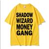 Joeyy Shadow Wizard Money Gang Футболки с принтом букв Смешная футболка с мемом Y2K Мужчины Женщины Харадзюку Хип-хоп Оверсайз Уличная футболка