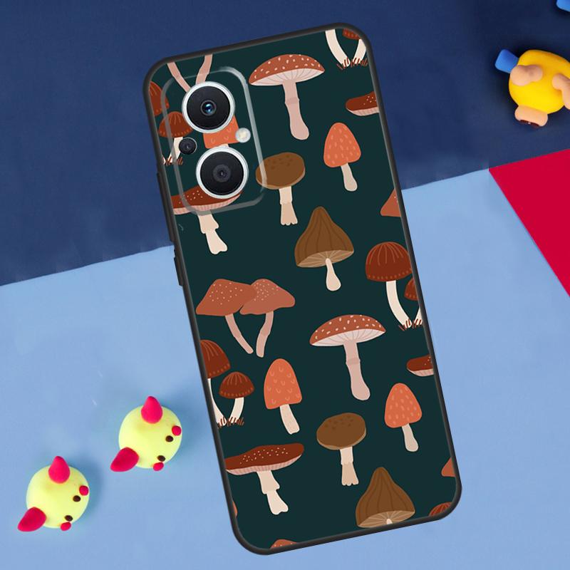 Чехол Mushroom для OPPO Reno 14F 13F 12F 11F 10 11 12 13 14 Pro 8T 7 8 Lite OPPO Find X6 X5 X8 X9 Pro