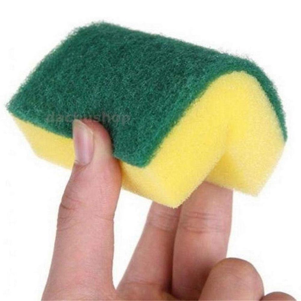 10Pcs Non Scratch Scrub Sponge Super Absorbent Multi Use Cleaning Sponges for Kitchen Dishes