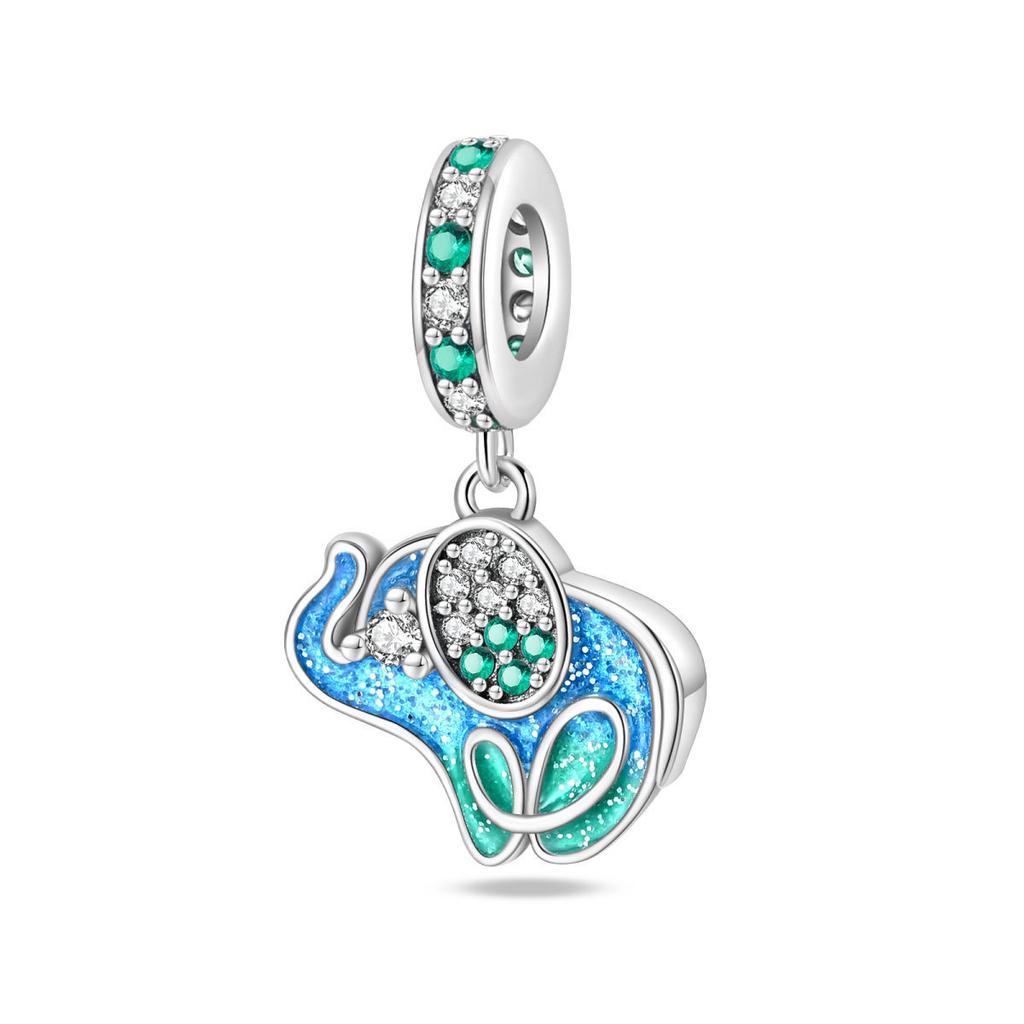 S925 Silver DIY Bracelet Accessories 925 Silver Firefly Lily Of The Valley Glow In The Dark Pendant Bead String Style Jewelry