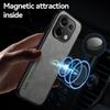For Xiaomi Poco M6 Pro 4G Case Leather Soft Frame Protect Funda For PocoM6Pro Poko Little M 6 Pro M6Pro Car Magnet Holder Cover