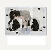 Cute Maid Style Black  White Flannel Wall Hanging Tapestry for Bedroom Headboard Decor Cute And Stylish Wall Hanging