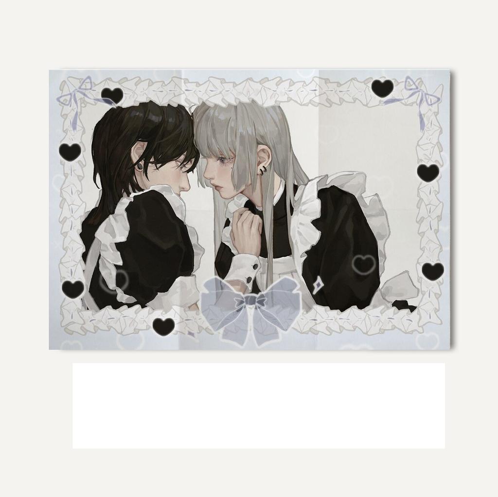 Cute Maid Style Black White Flannel Wall Hanging Tapestry for Bedroom Headboard Decor Cute And Stylish Wall Hanging