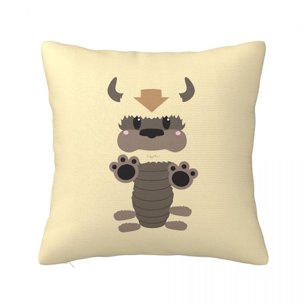 Appa With Clouds, Avatar The Last Airbender Square Pillowcase Cushion Cover Pillow Case Throw Pillow Cover for Home Bedroom Car
