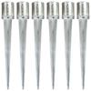 Day and Night - Day and Night Ground Spikes 6 Units Silver Galvanized Steel 12x91 Cm