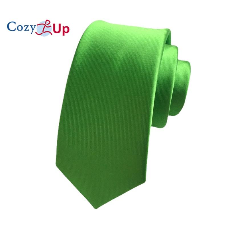 Cozy Up Solid Color Tie Men Thin and Narrow Version Formal Dress Business Wedding 148x6x3.5cm
