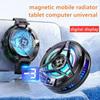 Magnetic Digital Display Phones Cooler Back-Clip 2 In 1 Game Cooler Semiconductor Fast Phone Cooling Fan for IOS Android Phone