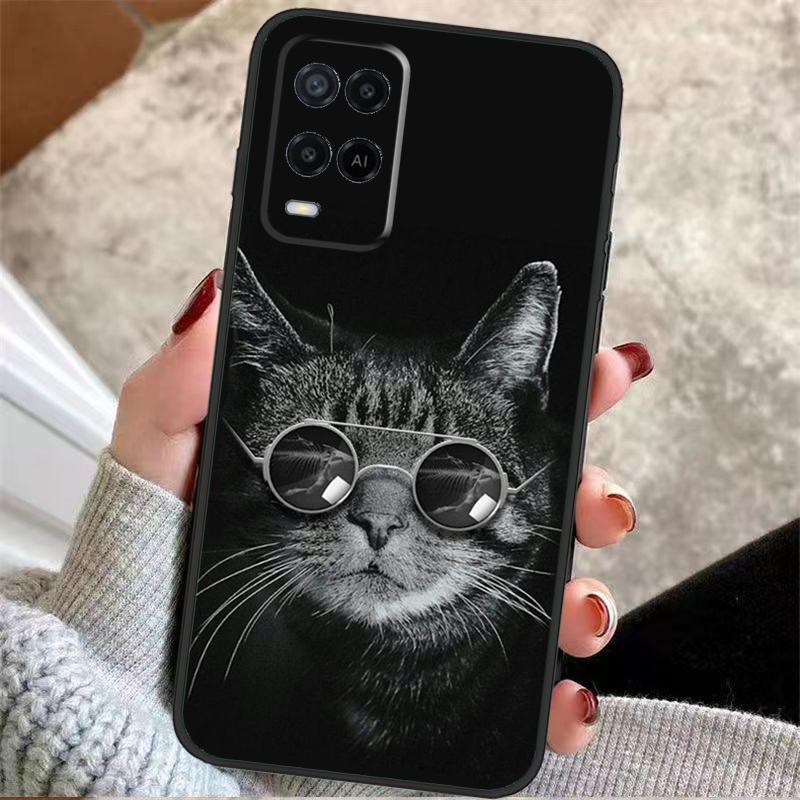 Kitted Cats Cute Case For Oppo A38 A74 A94 A54 A18 A58 A78 A98 A80 A60 A40 A96 A76 A16 A15 A17 A57 A77 A5 Pro