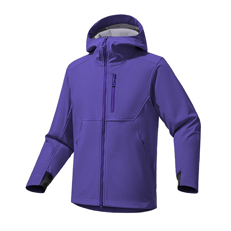 Outdoor same outdoor soft shell jacket men's new spring and autumn thin jacket three-proof hiking clothing women
