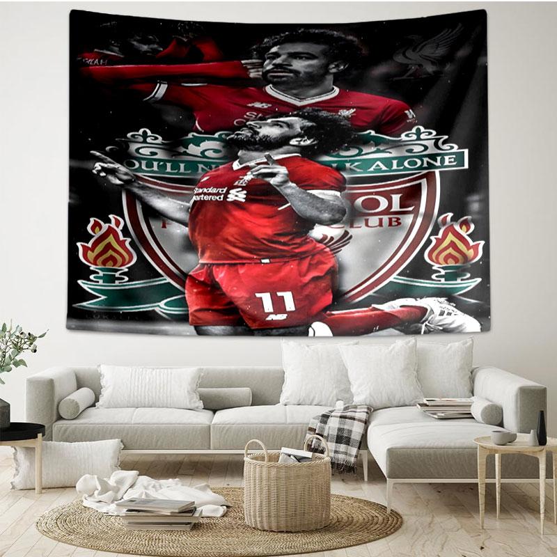 Liverpool F.C Print Tapestry - Portable Wall Decor Cloth, for Home, Dorm, Travel, Bedroom, Living Room - Ideal Birthday Housewarming Gift