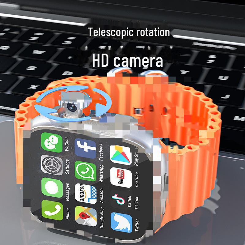 2024 DW99 S9Ultra Smart Video Phone Watch with Rotating Camera