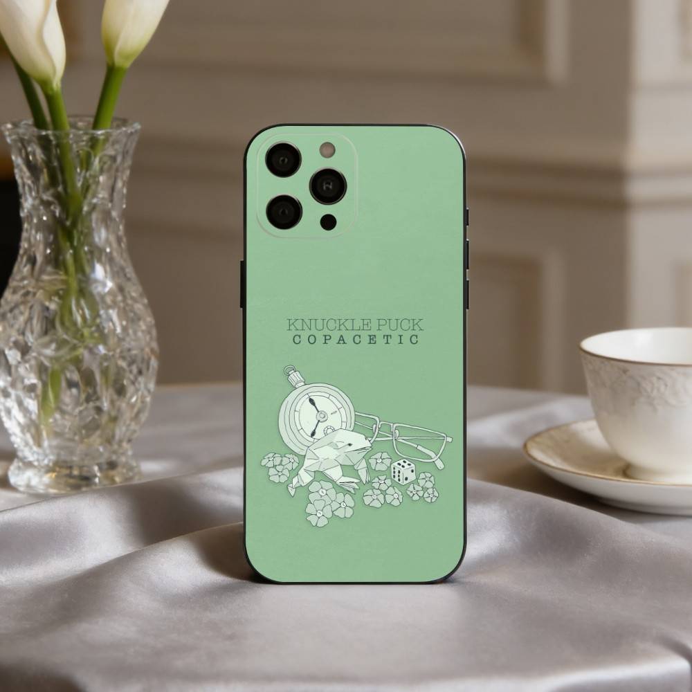 Поп-рок K-Knuckle P-Puck Группа Чехол для телефона Для iPhone 17pro,16,15,14,13,12,11 Plus,Pro Max,XS,Мягкий силикон Черный чехол