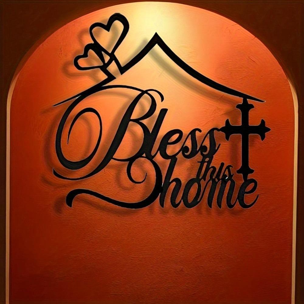 Elegant Metal Welcome Sign Home Wall Decor Modern Housewarming Gift