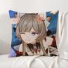 Game Genshin Impact Sandrone Cushion Cover Natural Linen Pillowcase Set AllinOne Decor Cushion Cover for Sofa Bedroom Chair