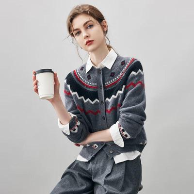 Женский кардиган Komong Boka в стиле Fair Isle из кашемира KST3714