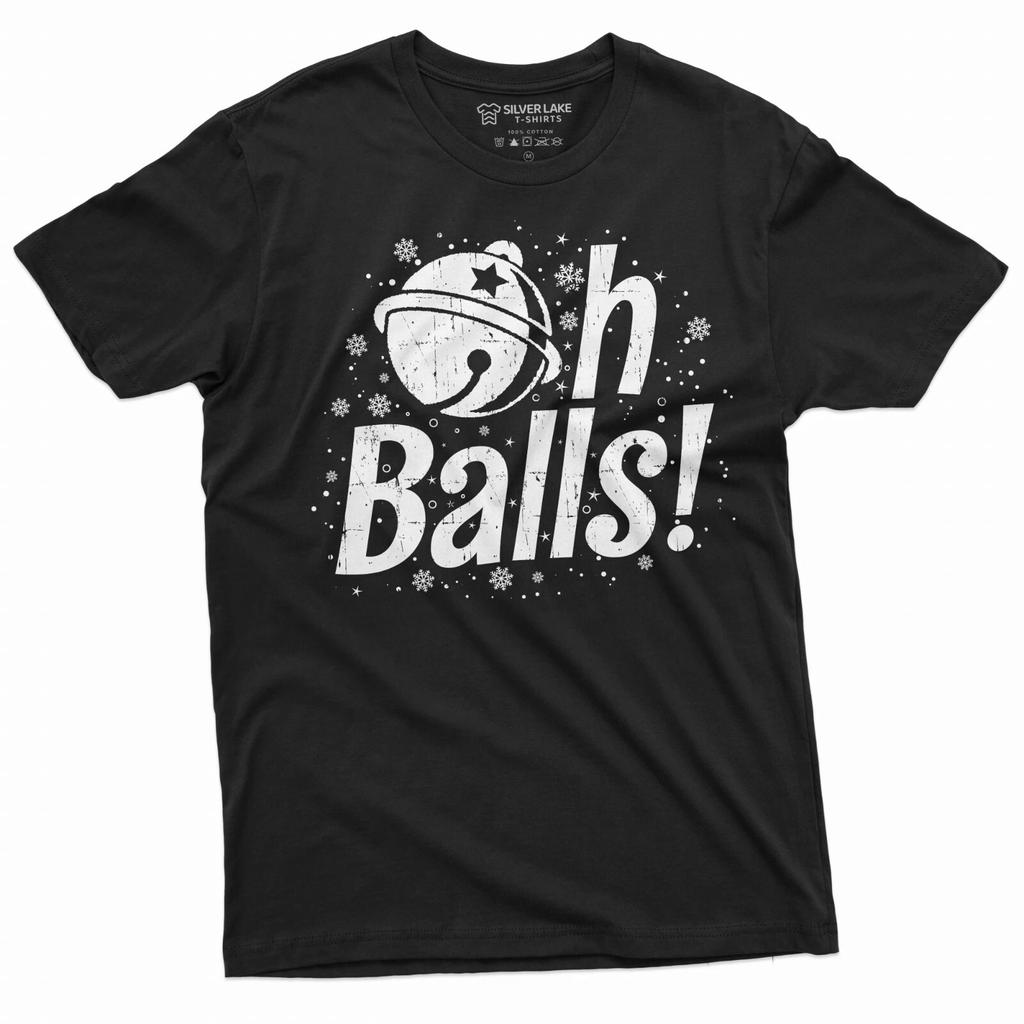 Oh Balls Shirt Christmas T-Shirt Funny Xmas Tee Christmas Balls T Shirt