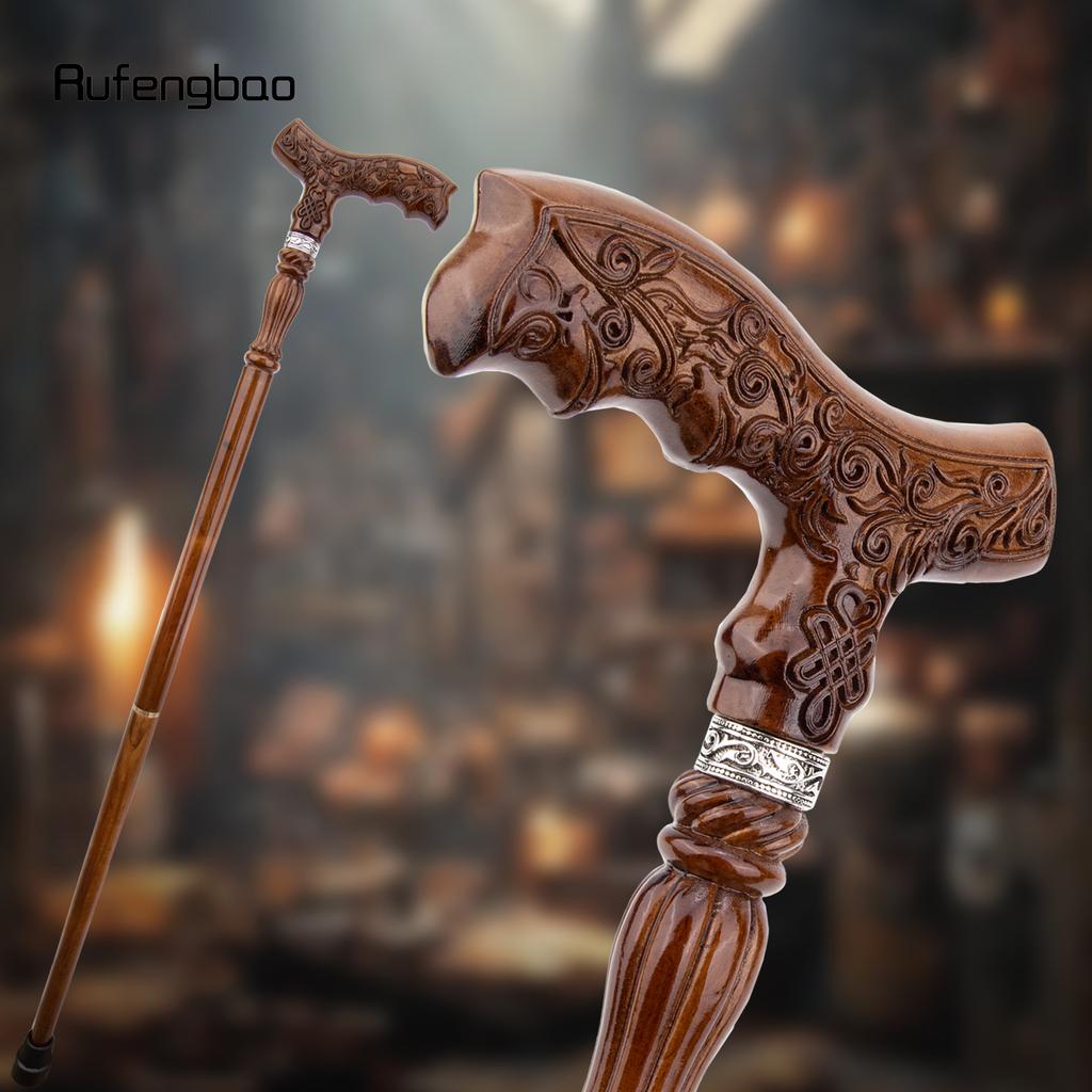 Tree Branch Brown Wooden Fashion Stick Decorative Vampire Cospaly Party Wood Walking Cane Halloween Mace Wand Crosier 93cm