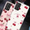 Чехол-бантик с вишней для Samsung A54 A57 A37 A17 A14 A15 A12 A24 A34 A55 A35 A25 A52S A07 A05S A04S A22 A32 A72 Galaxy Note 20