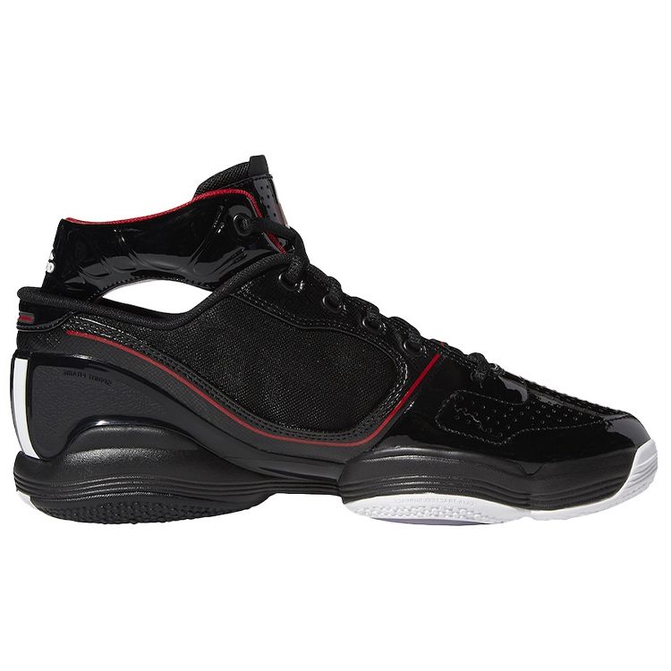 adidas Мужские кроссовки Adizero Rose 1 Bulls Black Core-Черная обувь-Белый FW7591