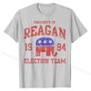 Ретро футболка 80-х Рейган Выборы 84 республиканская мужская футболка Ретро хлопковые топы футболки простой стиль для мужчин