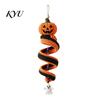 Handmade Ghost Pendant Supplies DIY Crochet Kit, Ghost/Penguin/Deer/Gingerbread Man/Pumpkin Shape, Spiral Pattern Crafting Ornament for Halloween Home